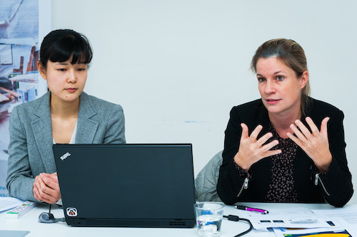 Kana Hayashida (MBA Vlerick Business School) & Veroniek Collewaert (Professor Ondernemerschap, Vlerick Business School)