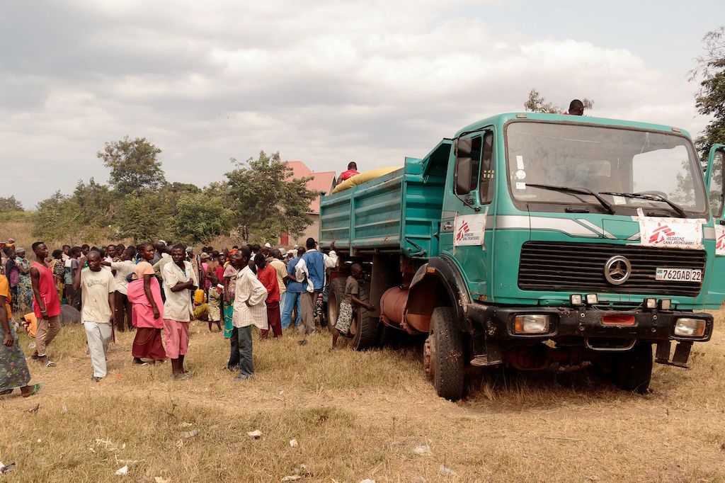 MSF has been working with the local authorities in Kalémie since April and in the hours and days after the fighting broke out our teams increased their support. They began trucking in drinking water and running mobile clinics to meet the needs of the newly displaced. Photographer: Stéphane Reynier de Montlaux/MSF
