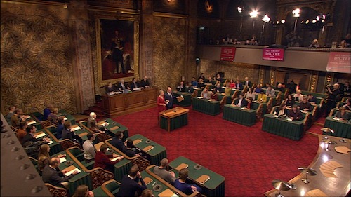 Het Groot Dictee : De zaal van de Eerste Kamer| (c) VRT