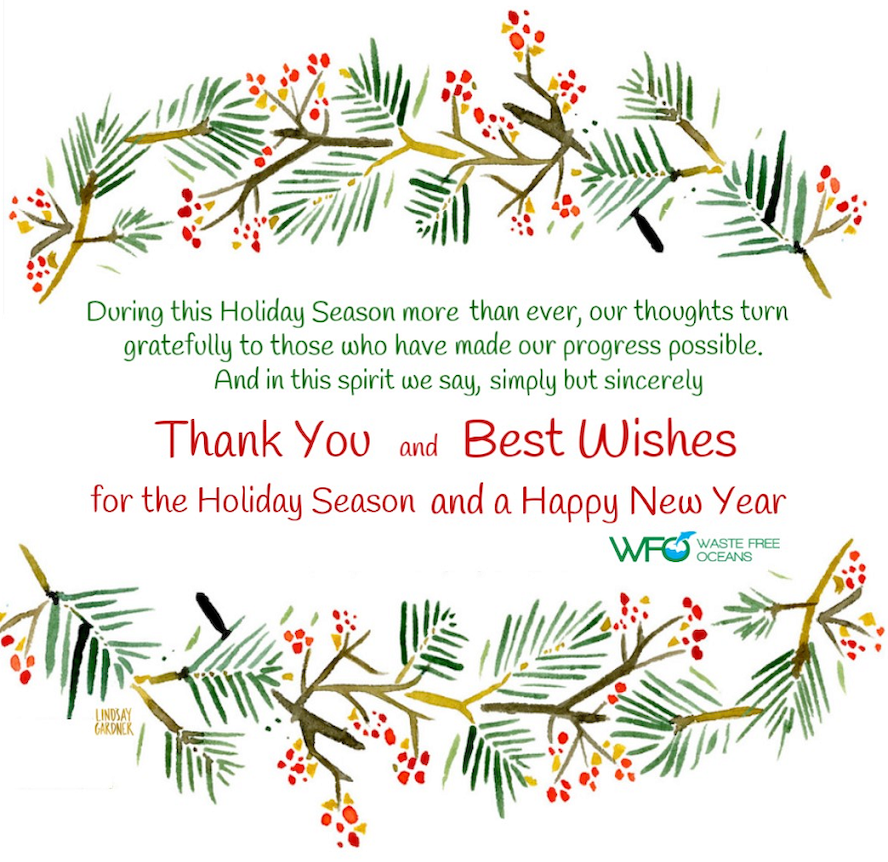 Warm Wishes for this Holiday Season from Waste Free Oceans
