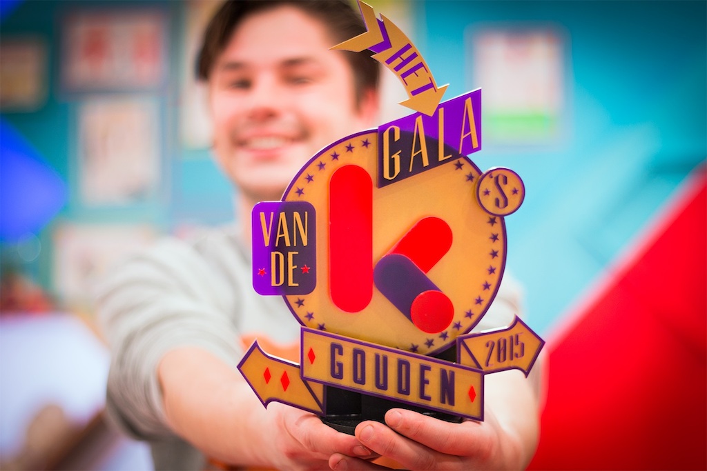 Wrapper Leonard Muylle met de Gouden Gouden K - (c) VRT