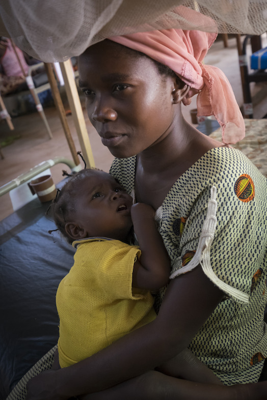 In the malnutrition ward at MSF’s hospital in Berberati. Photographer: Ricardo Garcia Vilanova