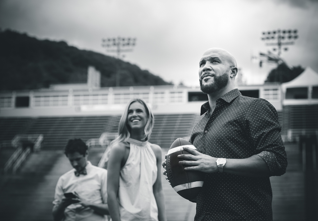 Les animateurs de #CFLTHISWEEK: Max Rosenberg, Brodie Lawson et Davis Sanchez. Crédit photo credit: Johany Jutras/LCF