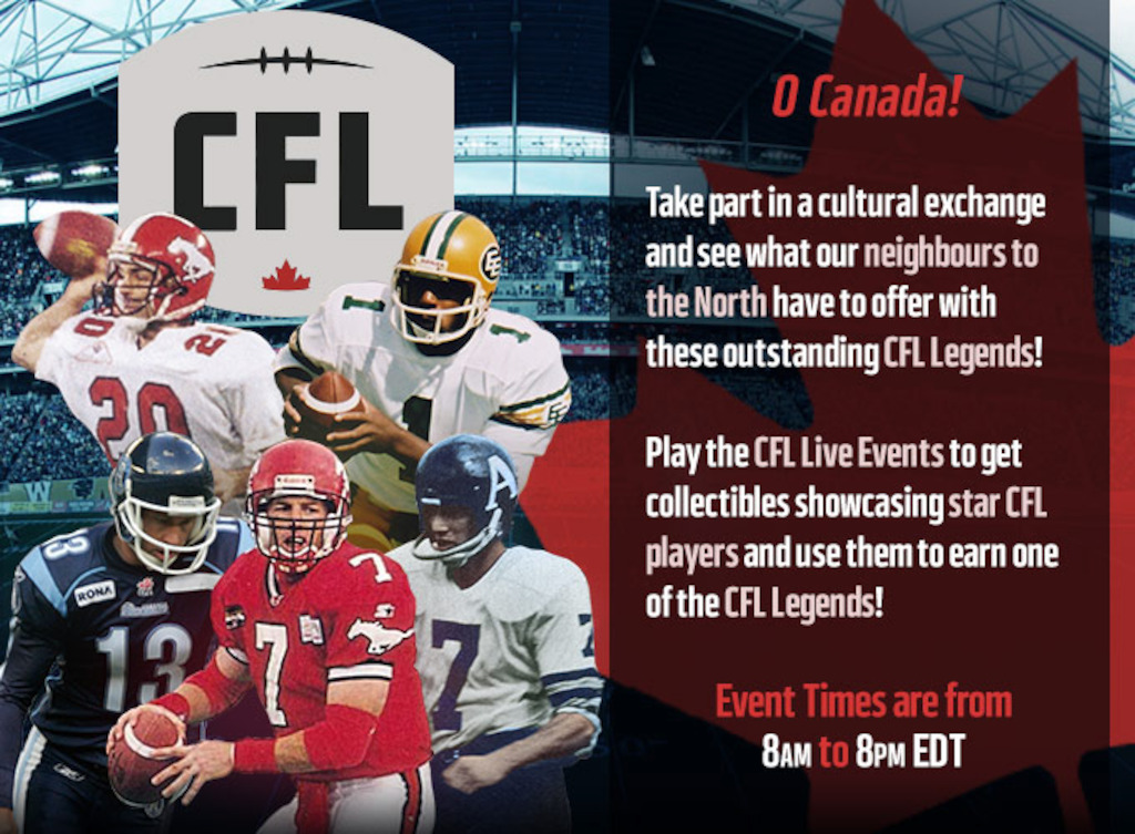 CFL in Madden NFL Mobile game.