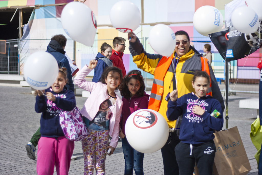 Actiedag op 9 april 2016 in Brussel © Handicap International
