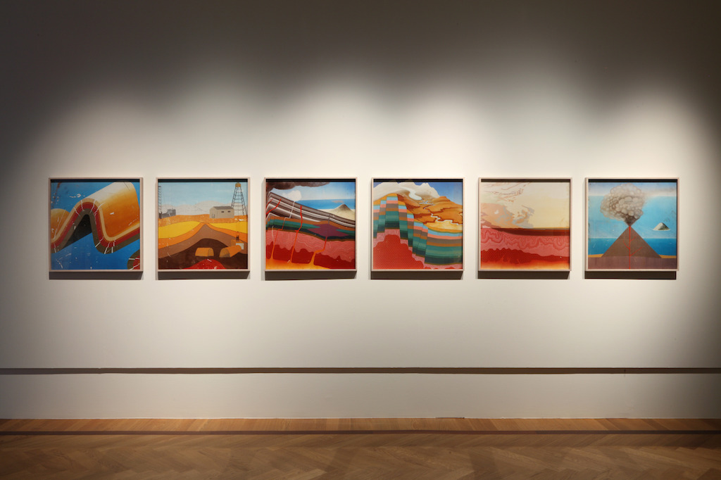 Yto Barrada. Untitled (Painted educational boards found in Natural History Museum, never opened, Azilal, Morocco; fig. 1-6), 2013-2015<br/>© Yto Barrada. Courtesy Pace Gallery, Londen; Sfeir-Semler Gallery Hamburg/Beirut; Galerie Polaris, Parijs