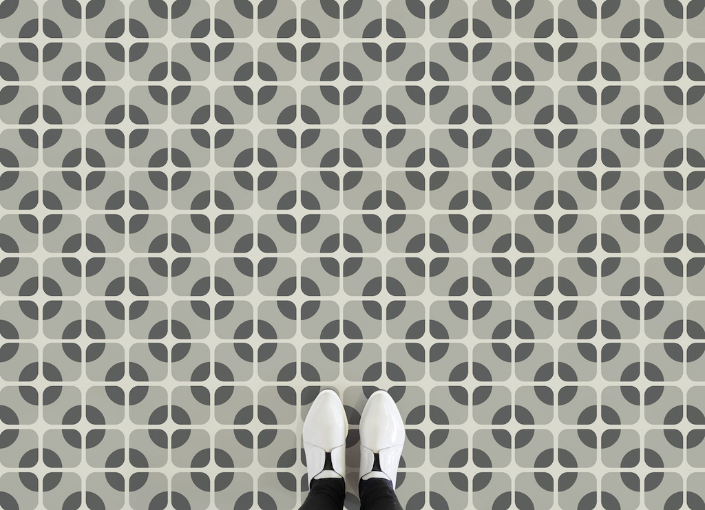 Houston | <br/>Retro Circles Vinyl Flooring