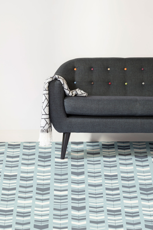 Bass | Retro Arrow Pattern Vinyl Flooring