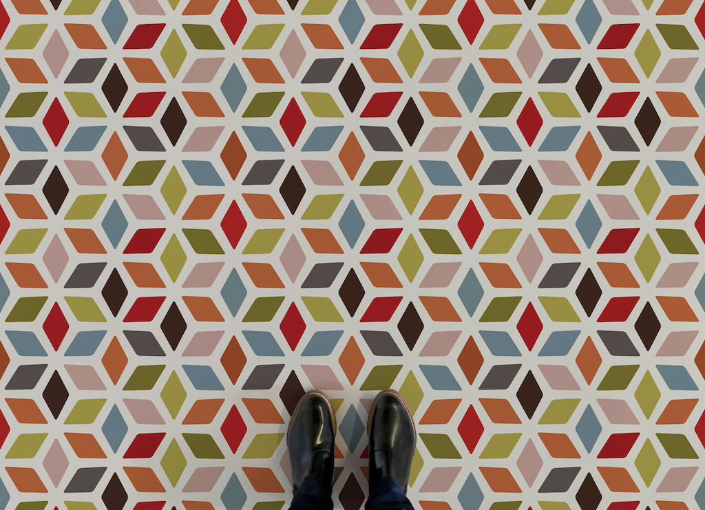 Cindy | <br/>Colourful Retro Vinyl Flooring