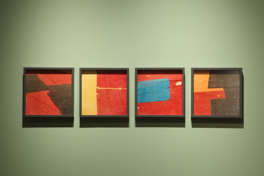 Untitled (Felt circus flooring, Tangier), 2013-2015 © Yto Barrada. Courtesy Pace Gallery, Londen; Sfeir-Semler Gallery Hamburg/Beirut; Galerie Polaris, Parijs<br/>Photo (c) Dirk Pauwels