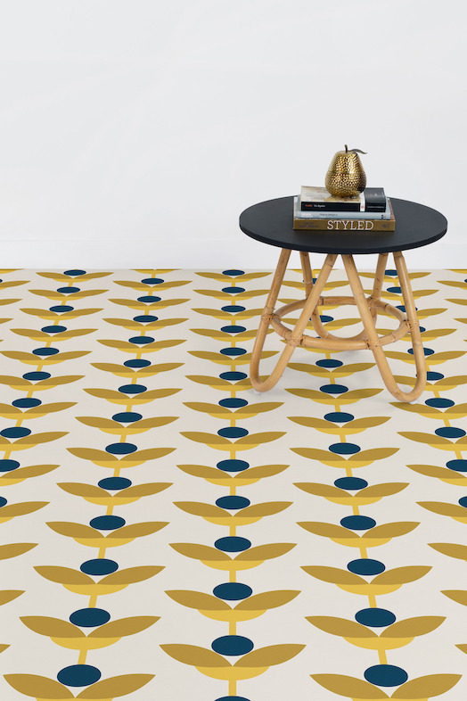 May | Retro Floral Vinyl Flooring