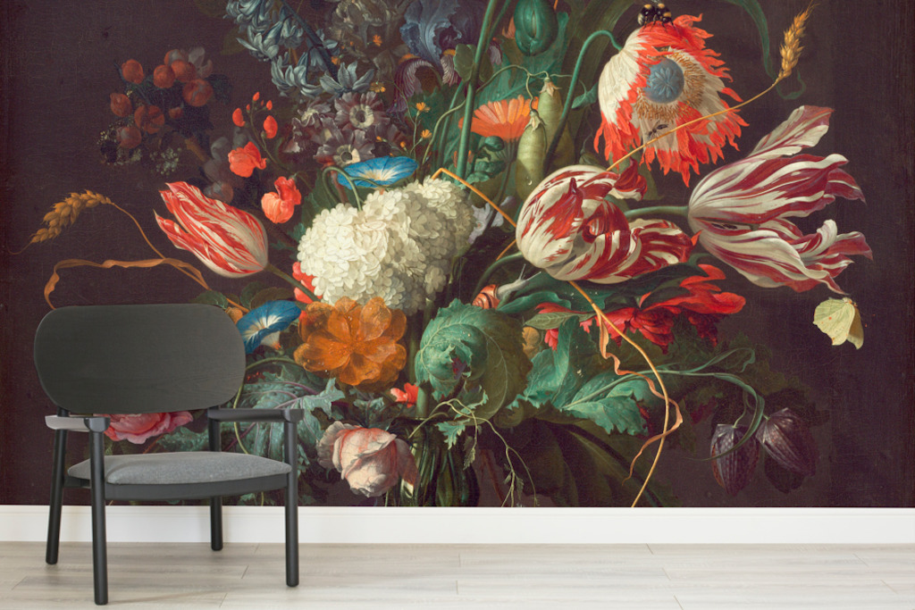 Vase of Flowers by De Heem