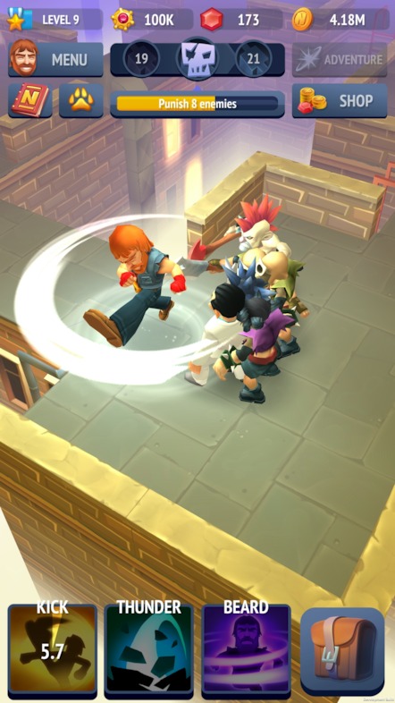 Nonstop Chuck Norris in action!