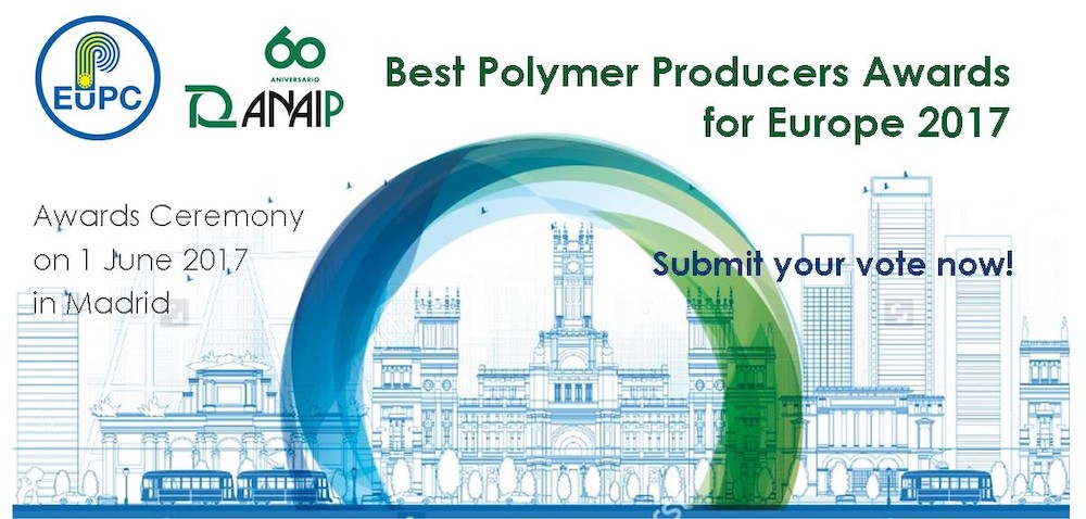 Rate your polymer suppliers for the 2017 Best Polymer Producers Awards for Europe