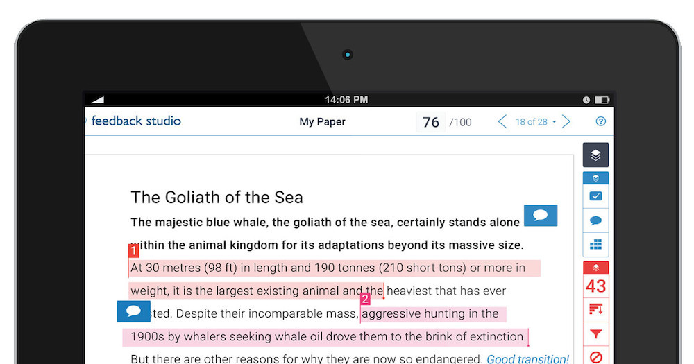 No Feedback Left Behind: New iPad App for Turnitin Feedback Studio Features Dedicated Student Access and Enhanced Instructor Tools