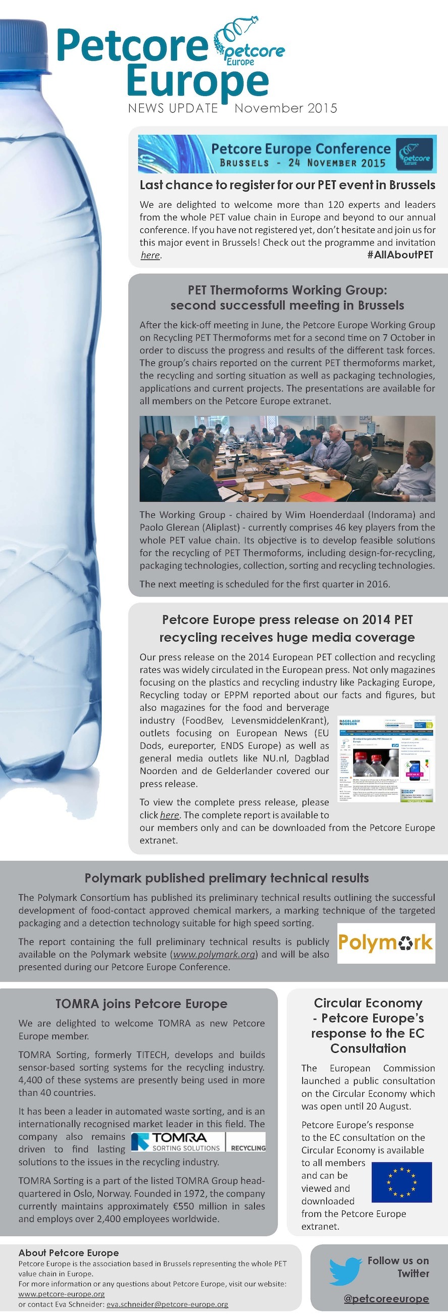 Petcore Europe News Update - November 2015