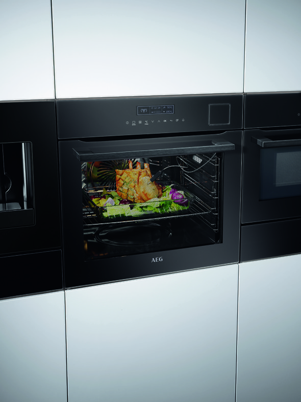 Zwart AEG oven