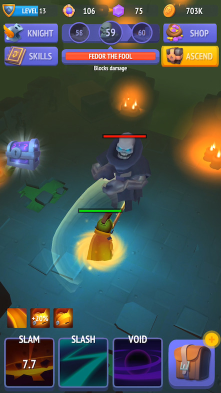 Nonstop Knight in action