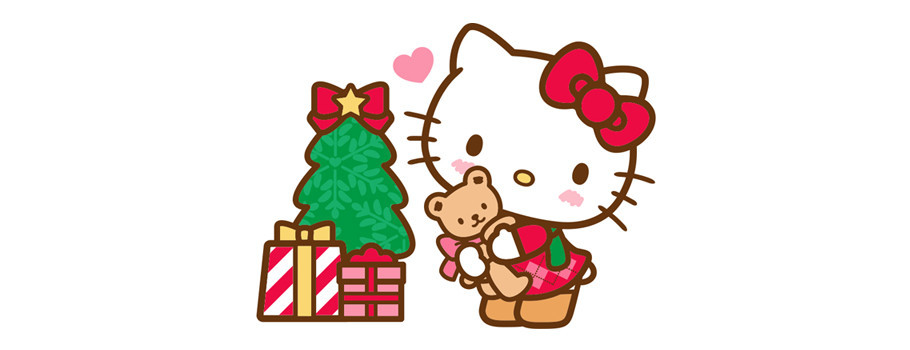 FELICES FIESTAS Y PRÓSPERO AÑO NUEVO, TE DESEA: HELLO KITTY