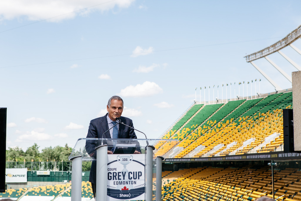 Chairman of the CFL Board of Governors Jim Lawson. Photo Credit: Cooper & O’Hara Photography/CFL