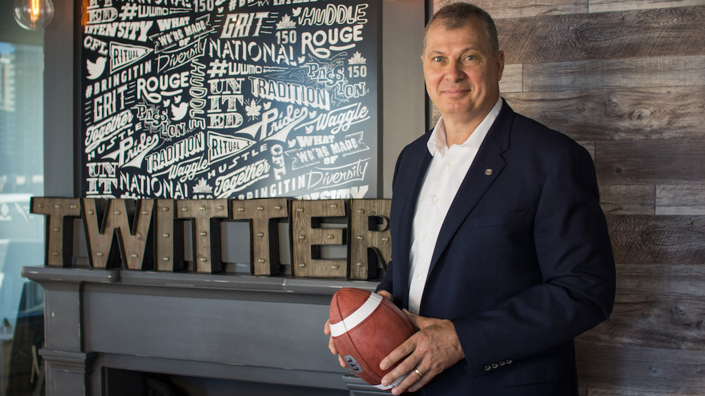 CFL Commissioner Randy Ambrosie. Photo Credit : Danny Gibson/CFL