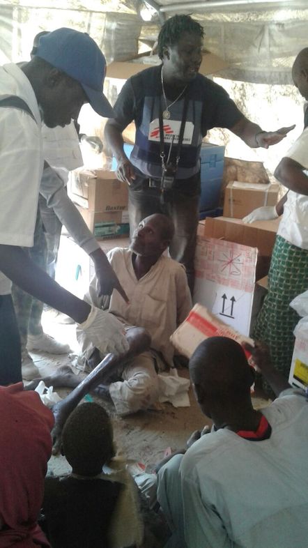 Victims of bombing on a displaced camp in Rann, Nigeria