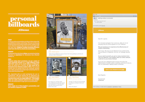 JCDecaux - Personal Billboard (Case board)