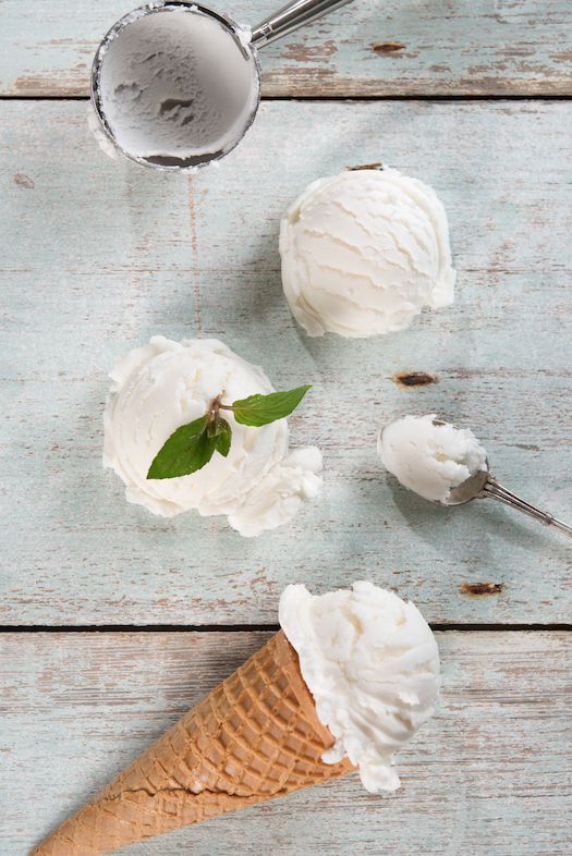 Vanilla Ice Cream - Inspiration for the Vanille deisgn