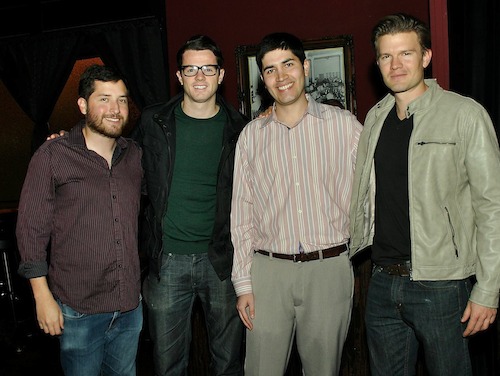 Screenwriter Josh Hamburger, actor Chadwick Hopson, talent manager Jordan Escoto and actor Brian Flaccus.