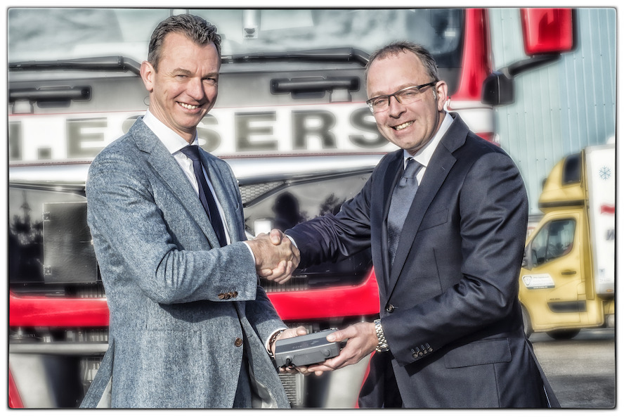 DKV enregistre son 40 000e OBU pour le prestataire de services logistiques H. Essers (Genk)