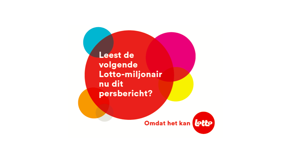 mortierbrigade stelt het nieuwe Lotto-verhaal voor. Omdat het kan.
