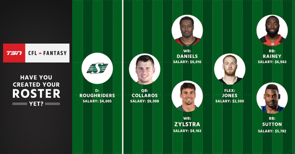 Set and share your roster in TSN CFL Fantasy!