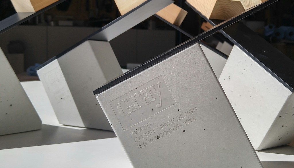 GRAY Awards designed by Steven Pollock of Woodstone Design<br/>Photo credit: Steven Pollock