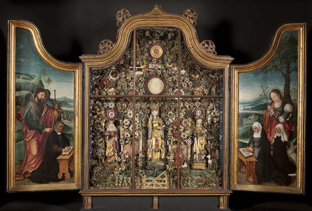 In Search of Utopia © Enclosed Garden with Saint Elisabeth, Saint Ursula and Saint Catharine, c. 1520-1530. Stedelijke Musea, Mechelen.