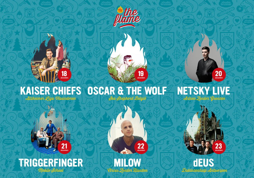 Benefietconcerten van onder andere Kaiser Chiefs en dEUS op Music for Life