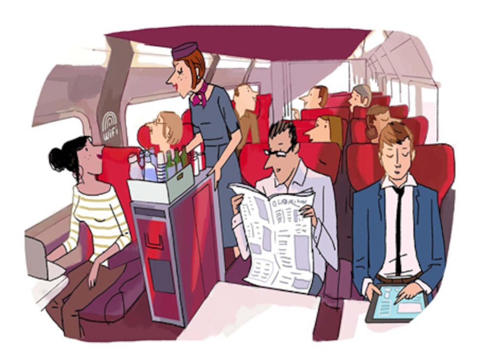 Premium: het beste van Thalys. © Régis Faller 2017 voor Thalys.