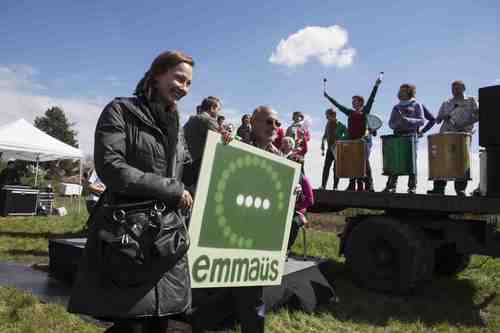 Emmaüs doolhof - Officieel inzaaimoment, Inge Vervotte, voorzitter dagelijks bestuur Emmaüs vzw