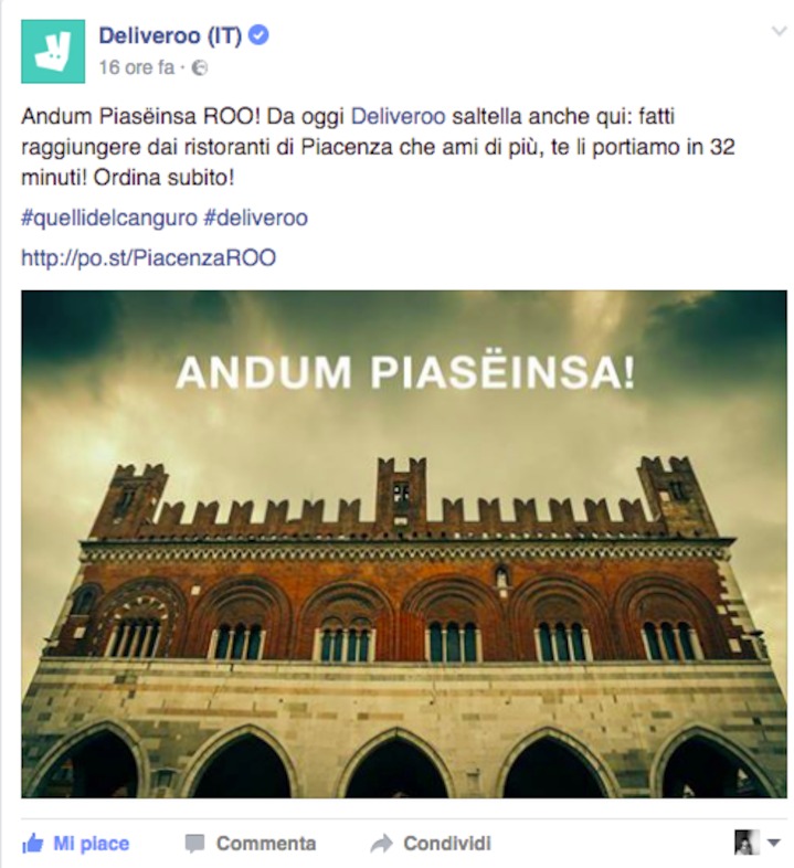 Arrivo a Piacenza - FB