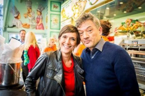Madam Anja Daems zij aan zij met Bart Peeters<br/>(c) VRT