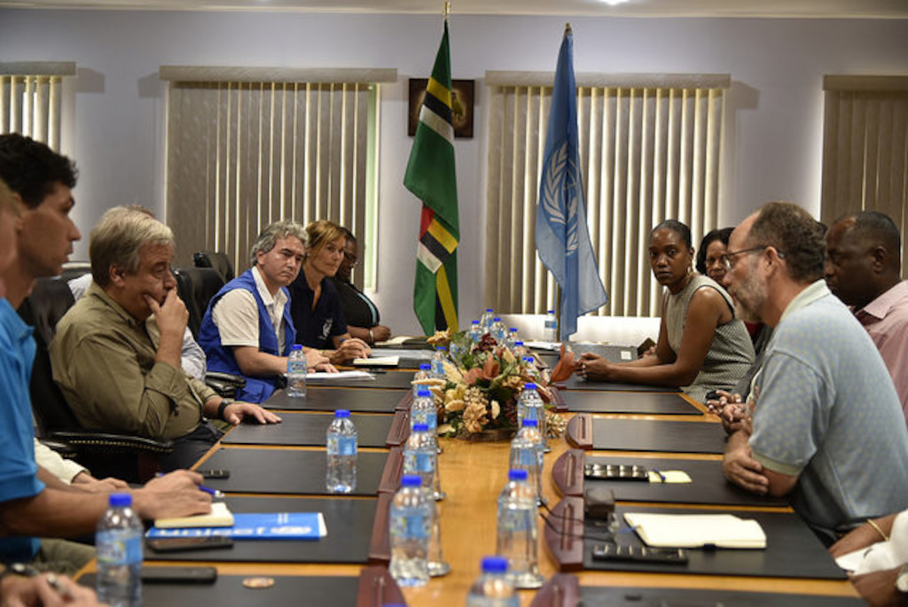 UN Secretary-General meets with the Dominica Parliament.