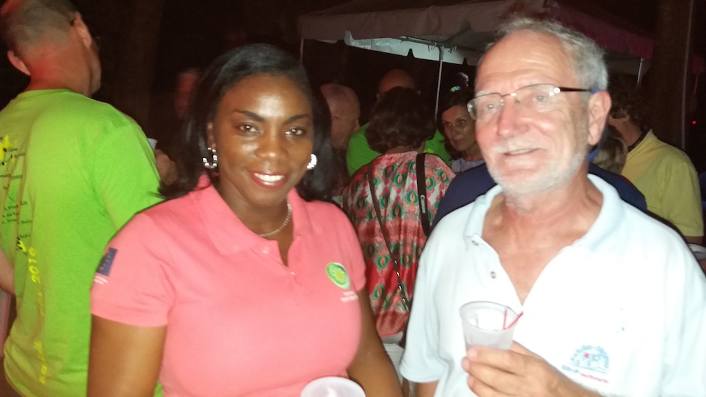 Dr. Lorraine Nicholas and Mr. Hartmut Holtmann, Managing Director of the Karabik Trophy Regatta