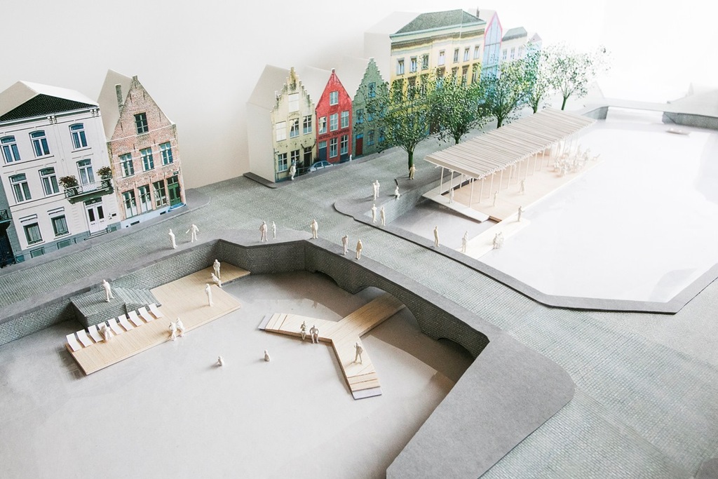 Maquette van het paviljoen dat Atelier Bow-Wow ontworpen heeft voor de Triënnale van Brugge - (c) Atelier Bow-Wow