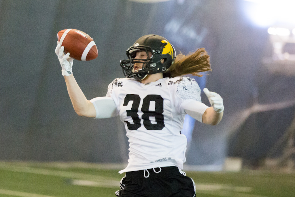 Jordan Hoover at the Ontario Regional Combine presented by adidas. Photo credit: Kevin Sousa?CFL.ca