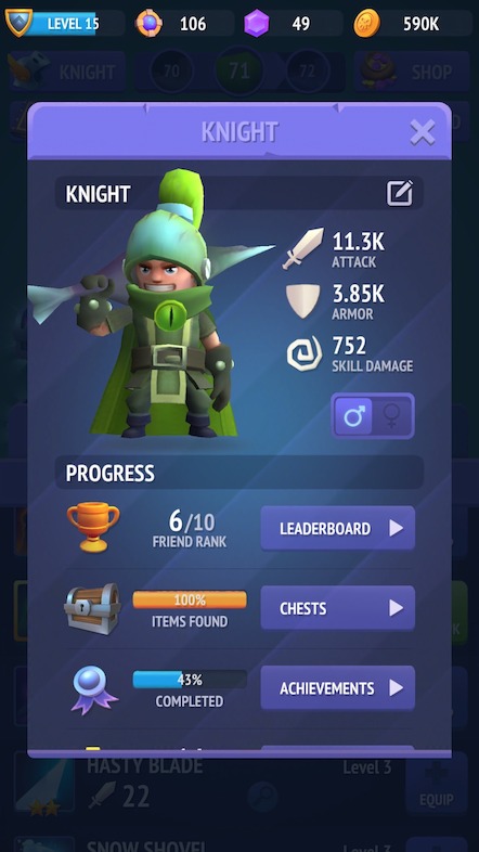 Nonstop Knight in action