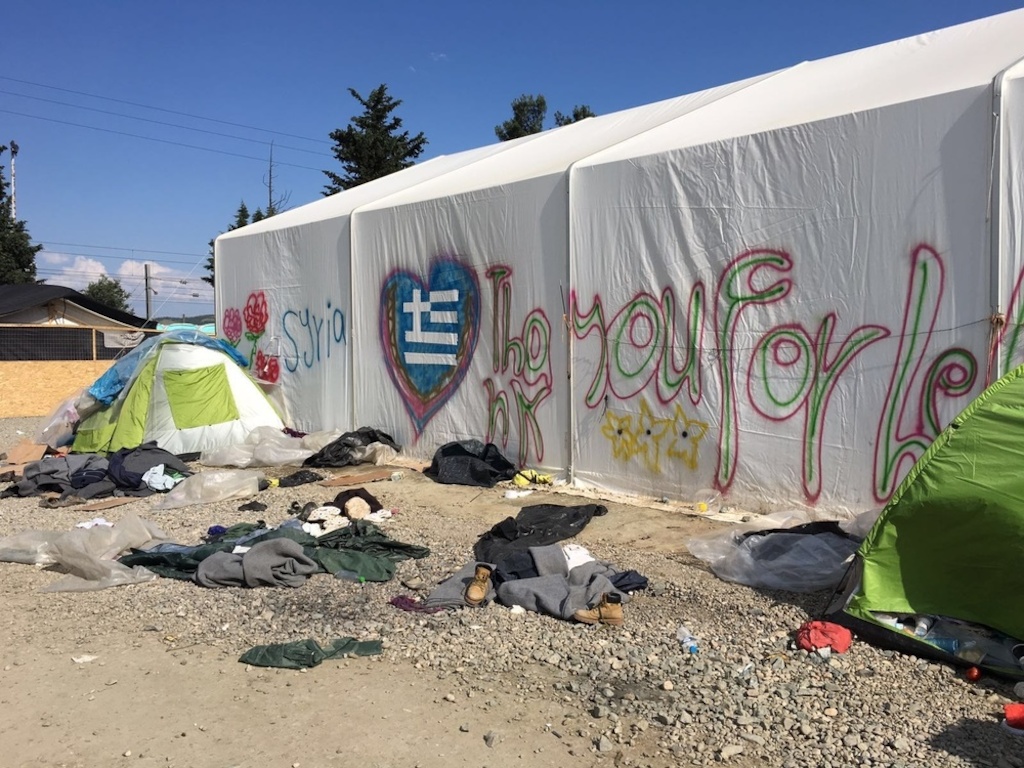 On the 24th of May, the Greek police started to evacuate the camp of Idomeni, a transit camp where thousands of refugees have been stranded for over two months without adequate humanitarian assistance and with no access to asylum procedures. In the first hours of the morning, several hundred riot police started to slowly fill buses with the first groups of people to leave. Photographer: Amir Karimi