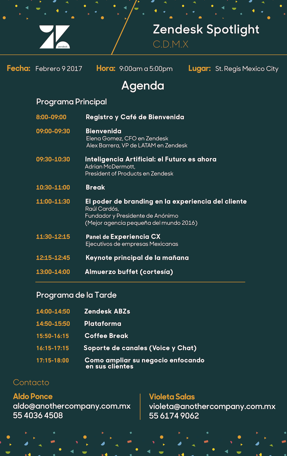 Invitación: Zendesk Spotlight 2017
