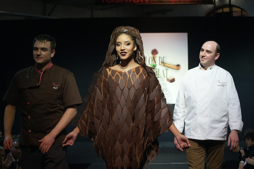 Des robes en chocolat confectionnées par les plus grands créateurs.