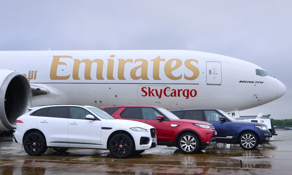 Emirates SkyCargo transports Jaguar Land Rover cars from Birmingham to Chicago