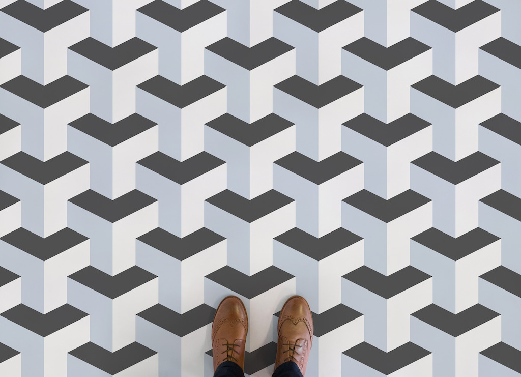 Giants Causeway |<br/>Abstract Cube Flooring