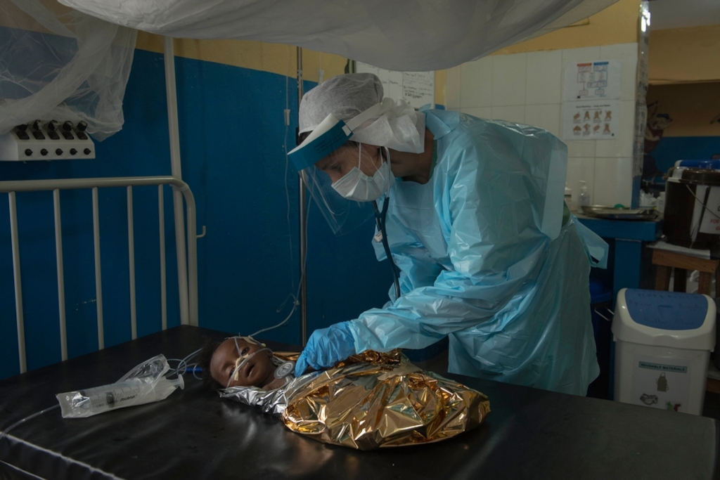 System identifier<br/>: MSB17938<br/>Title<br/>: MSF in JDJ Hospital<br/>Photographer / cameraman<br/>: Yann Libessart<br/>Countries:<br/>Liberia<br/>Description<br/>: Since December 2014, MSF assists JDJ Memorial Hospital in Monrovia in upgrading<br/>their level of maternal and pediatric care, taking Ebola into account